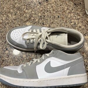 Nike White and Gray Athletic Shoes